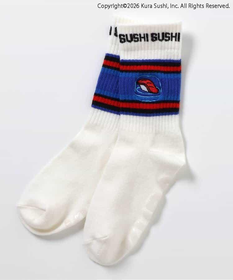 くら壽司聯名 SUSHI圖案 襪子