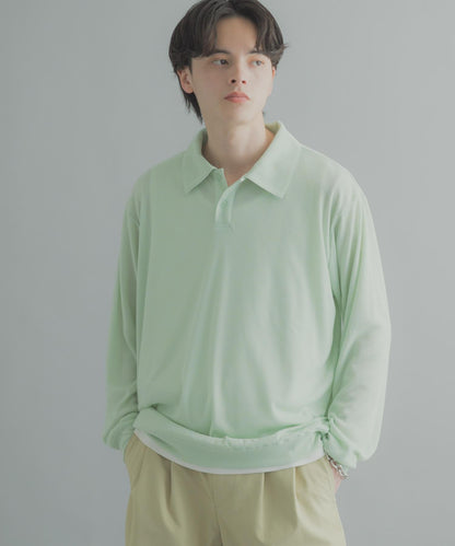 透視長袖Polo衫
