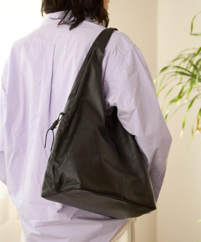 大號 牛革 防潑水 市集包 Big Leather Marche Bag