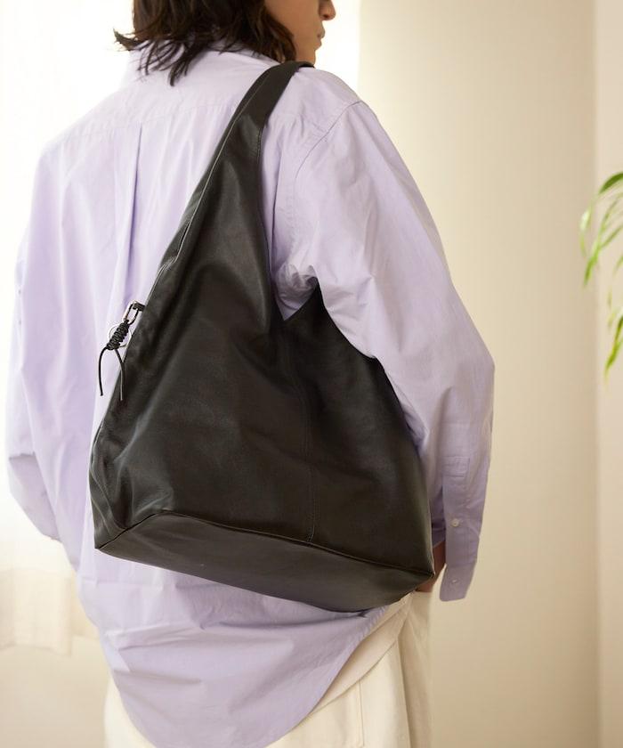 大號 牛革 防潑水 市集包 Big Leather Marche Bag