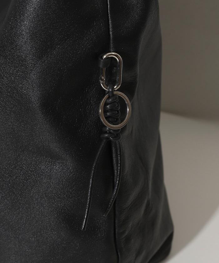 大號 牛革 防潑水 市集包 Big Leather Marche Bag