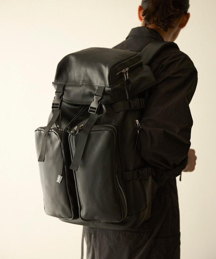 Leather Backpack L 牛皮防潑水皮革含電腦隔層揹包