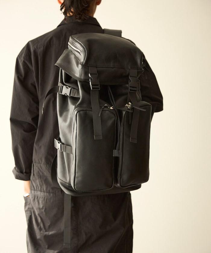 Leather Backpack L 牛皮防潑水皮革含電腦隔層揹包