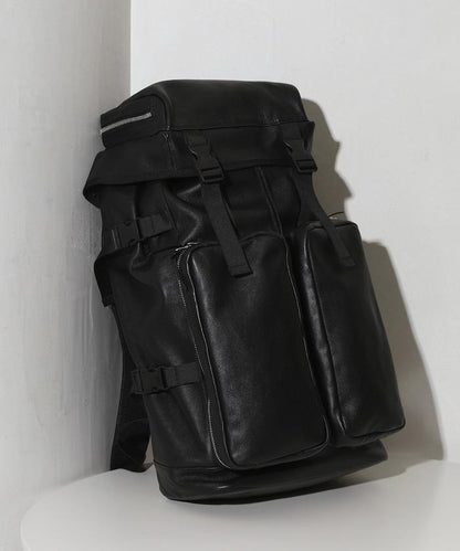 Leather Backpack L 牛皮防潑水皮革含電腦隔層揹包
