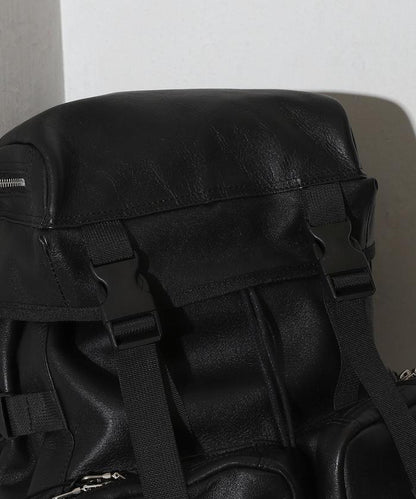 Leather Backpack L 牛皮防潑水皮革含電腦隔層揹包