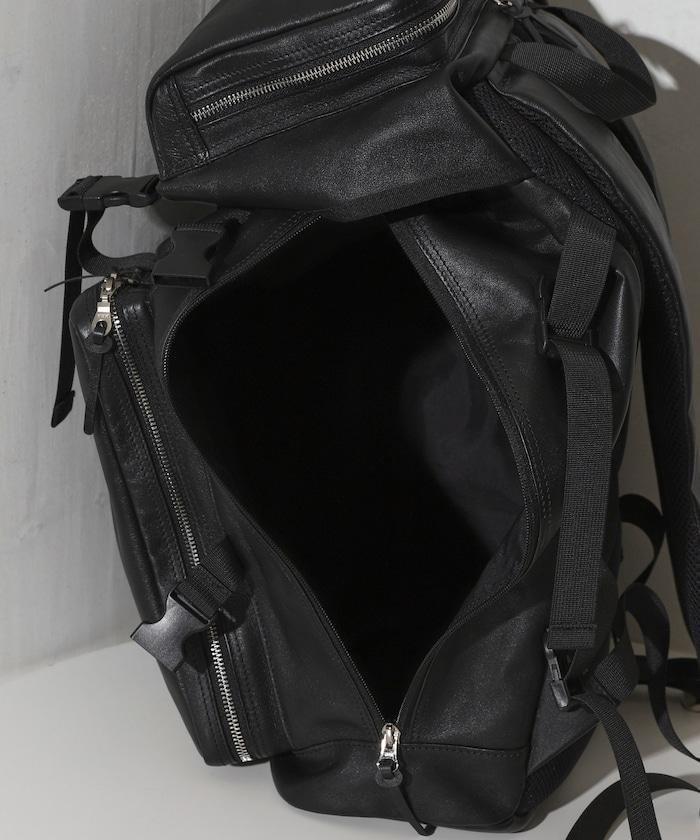 Leather Backpack L 牛皮防潑水皮革含電腦隔層揹包