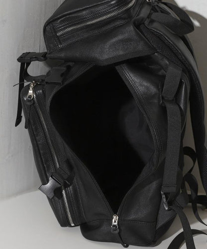 Leather Backpack L 牛皮防潑水皮革含電腦隔層揹包