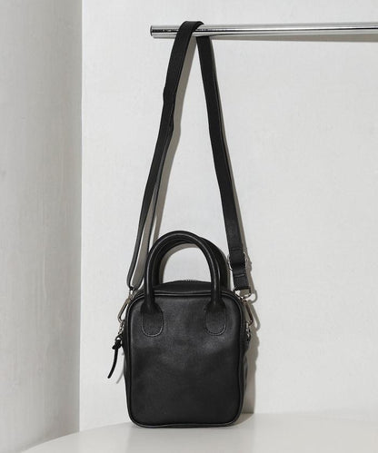 Leather Handle Mini Shoulder Bag 防潑水牛革 迷你單肩包