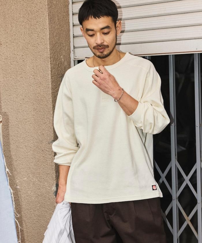 RED KAP × FREAK'S STORE 聯名 ヘンリーネック ロングスリーブ サーマル Tシャツ