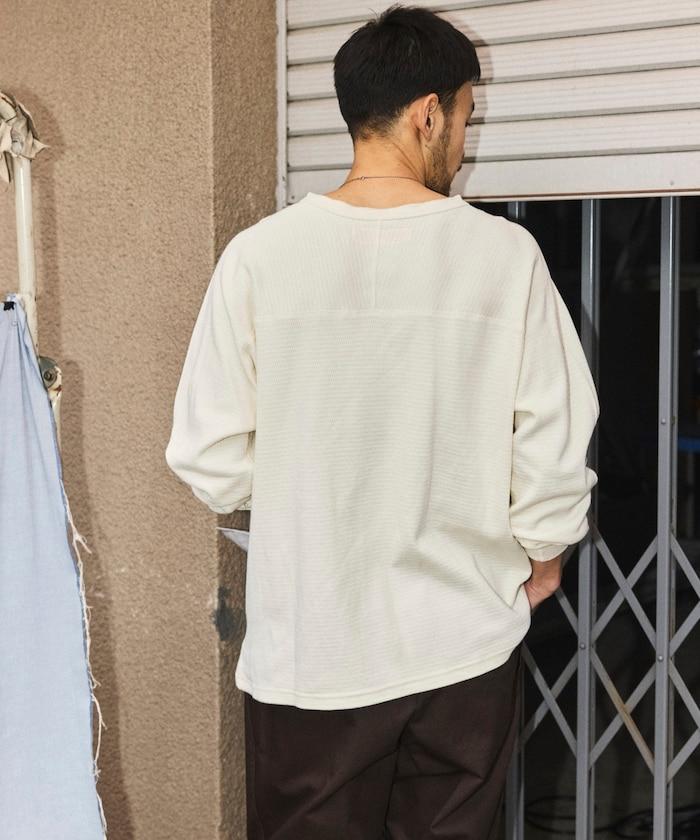 RED KAP × FREAK'S STORE 聯名 ヘンリーネック ロングスリーブ サーマル Tシャツ