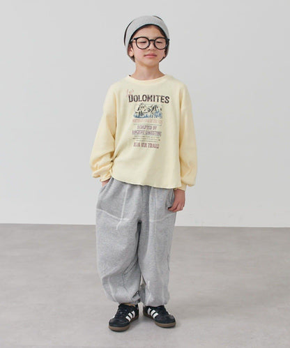 平價羅紋logo長袖T恤（含大童尺碼）