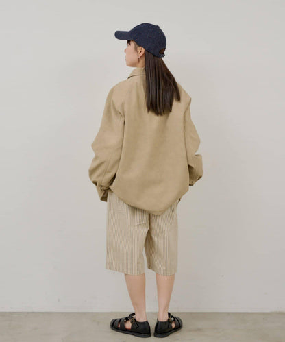 WHIMSIC 素皮革 兩尺碼可選 教練夾克