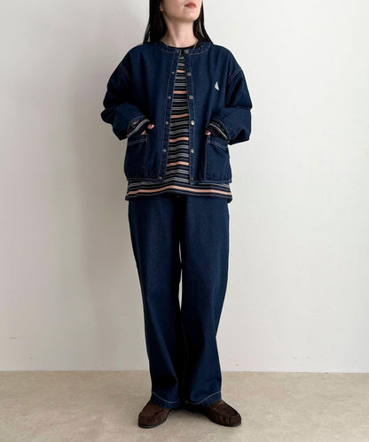 GEVACO/ゲバコ 條紋平紋基礎款長袖T恤