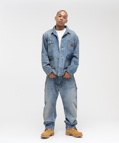 《AVIREX|MOANDMO CLOTHING》DOUBLE KNEE DENIM PANTS 牛仔褲