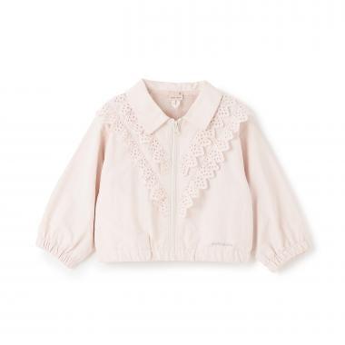 蕾絲荷葉邊短外套