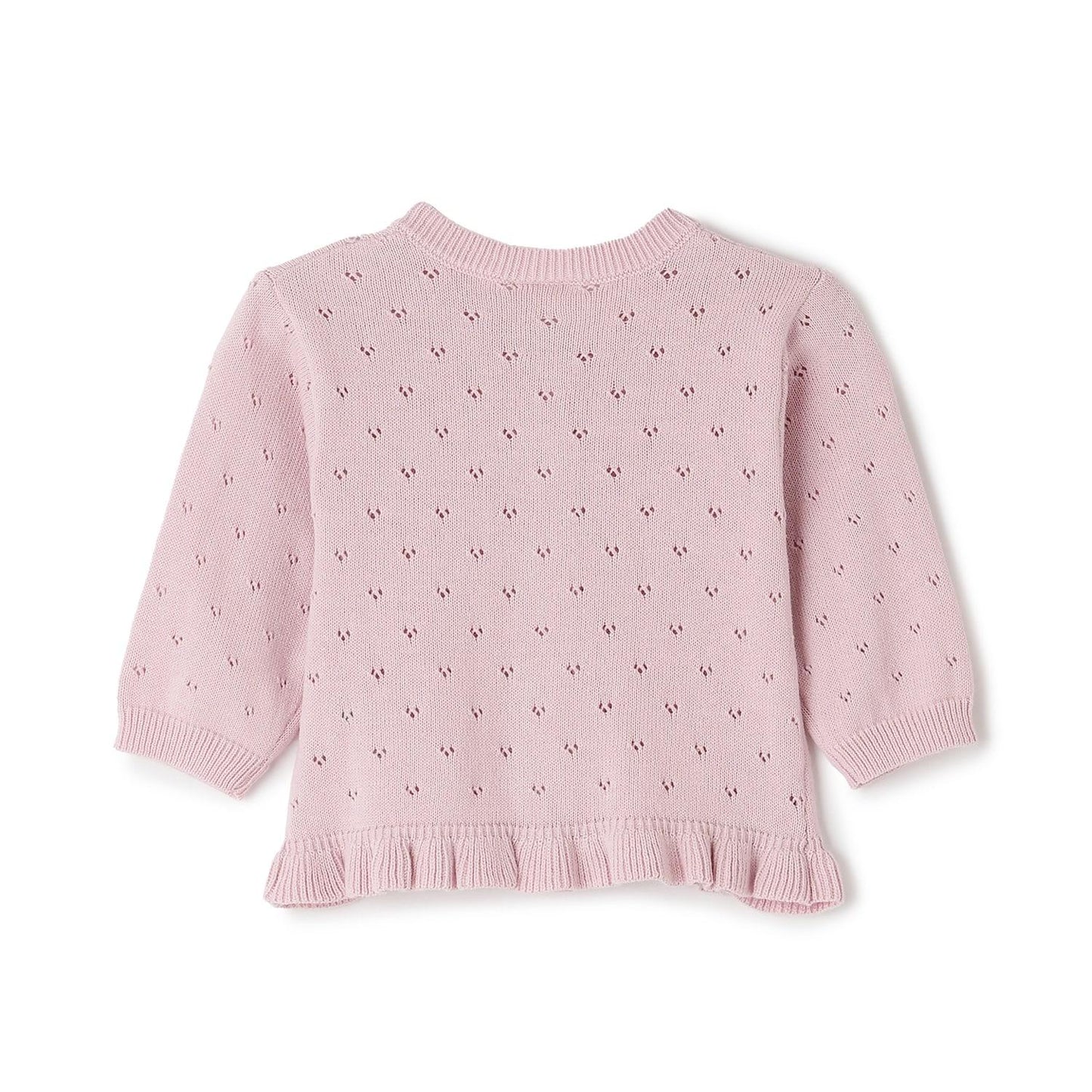 UV 針拔紋針織開衫