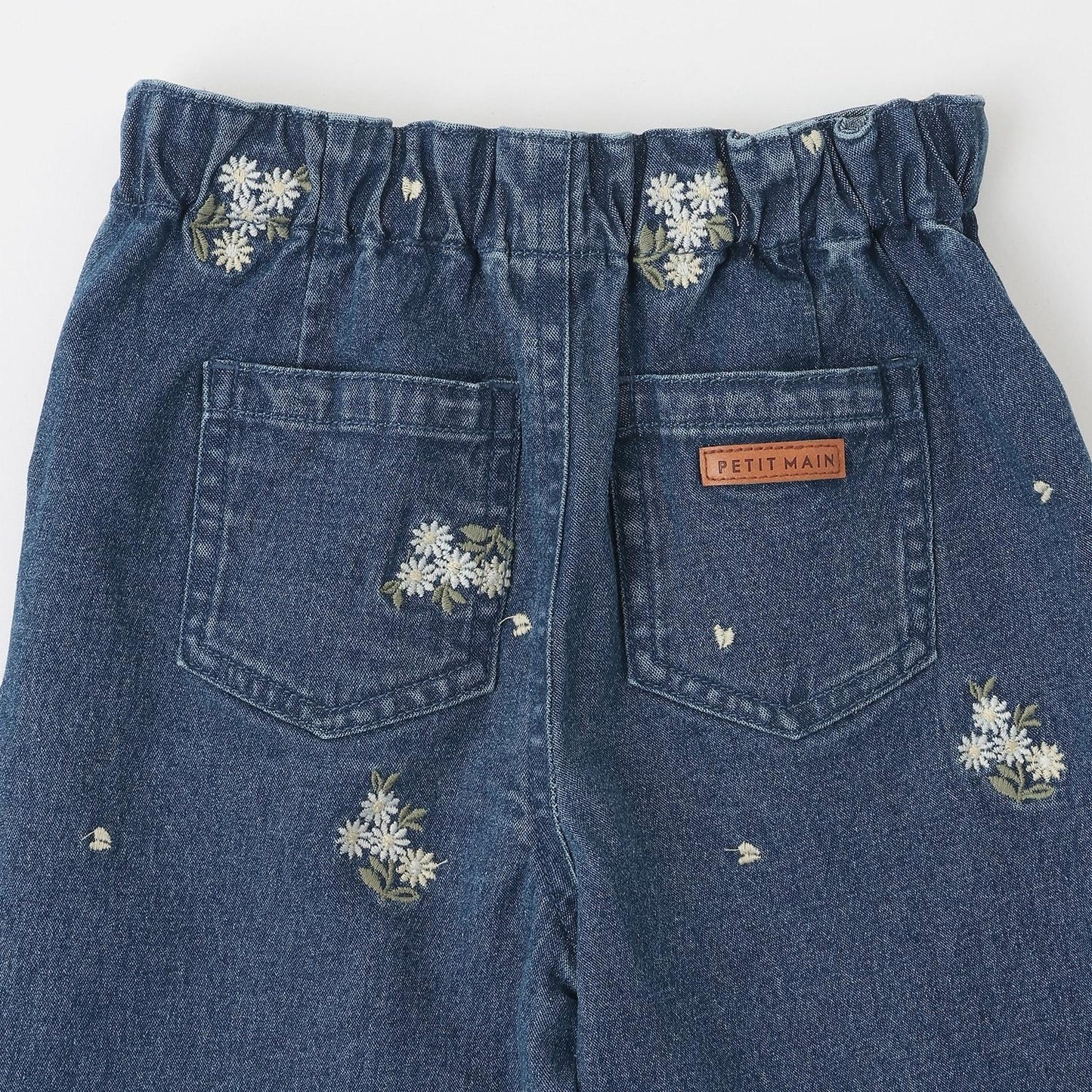 花刺繡牛仔面料牛仔褲