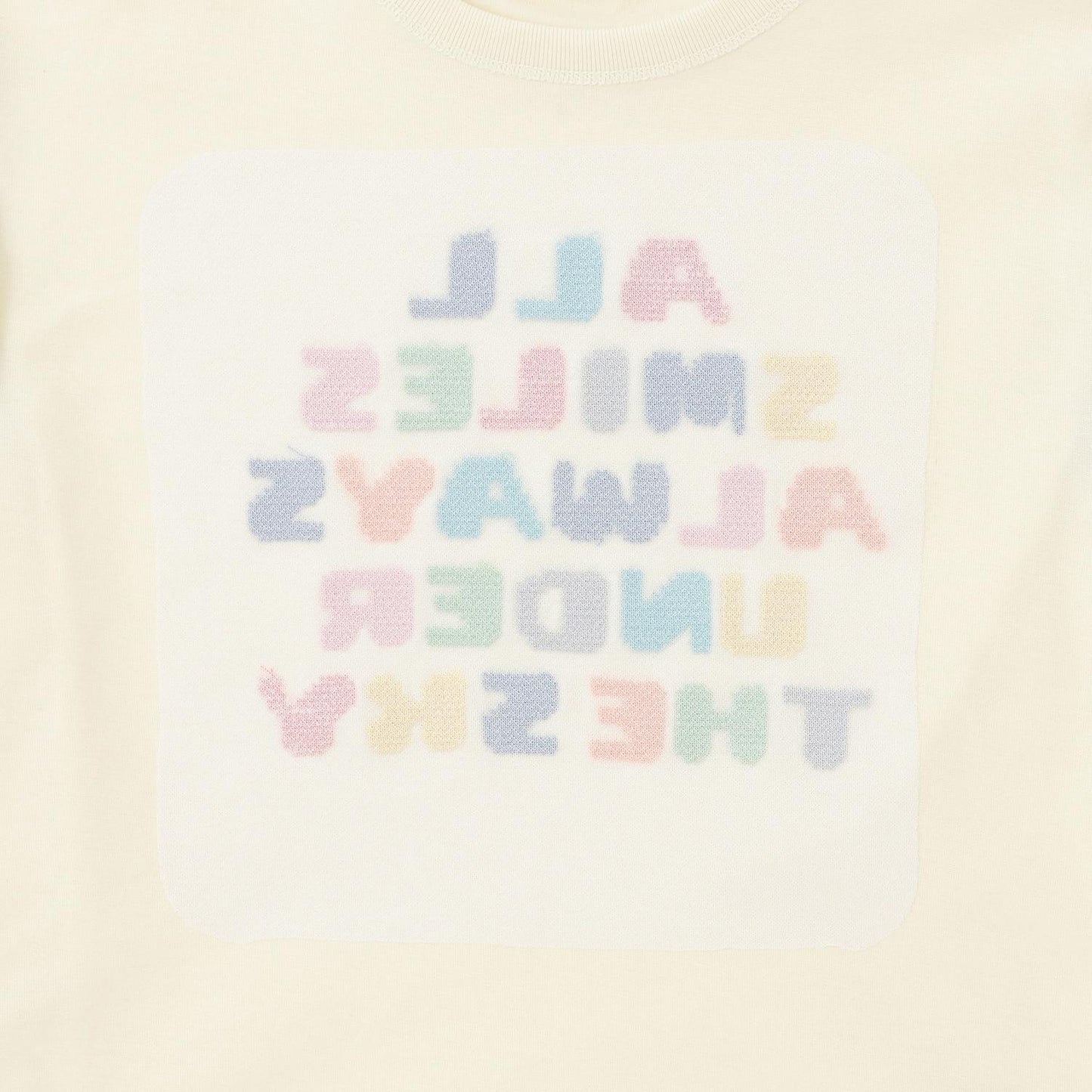 Logo交叉刺繡 長袖T恤