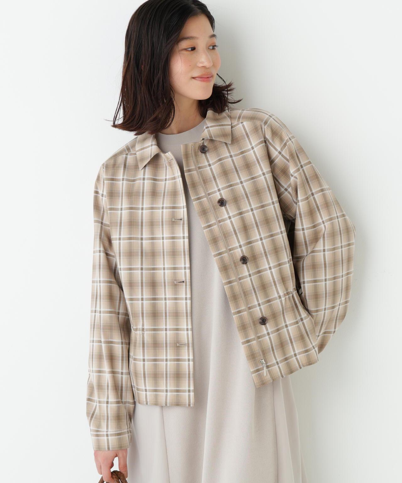 先染色格紋夾克