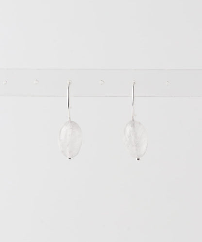 SMELLY so’ stone drop hook pierce 耳環