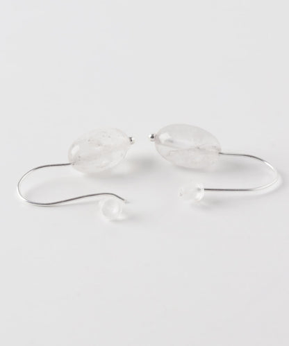 SMELLY so’ stone drop hook pierce 耳環