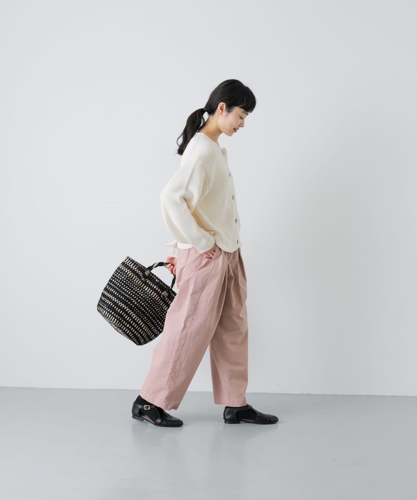 棉質錐形休閒褲