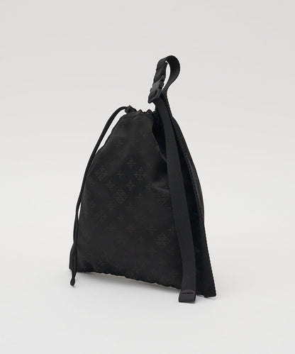 尼龍提花 抽繩收納袋 L款