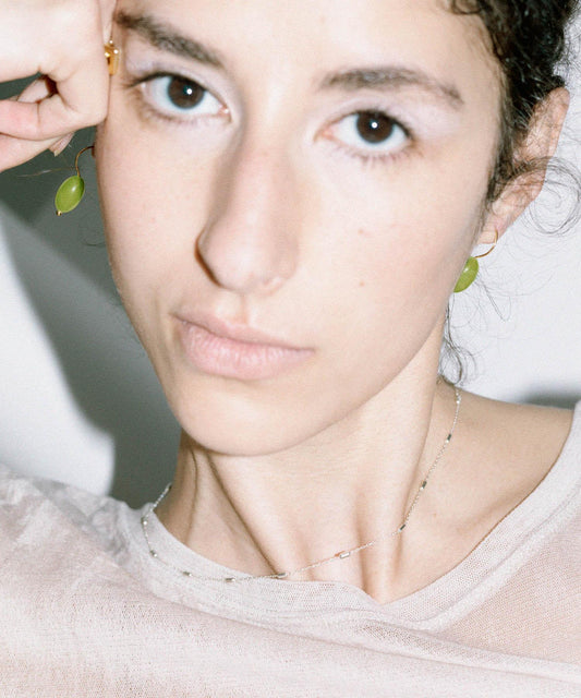 SMELLY 石材垂墜掛鉤耳飾