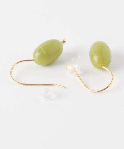 SMELLY 石材垂墜掛鉤耳飾