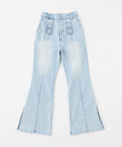 Denim Collection 繫帶牛仔褲