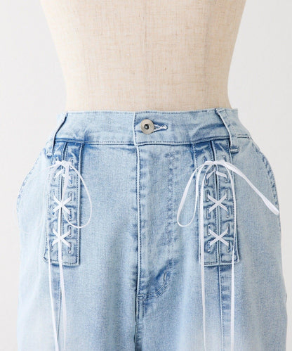 Denim Collection 繫帶牛仔褲