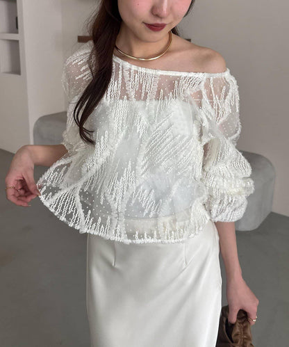 yuu企畫 提花透視襯衫