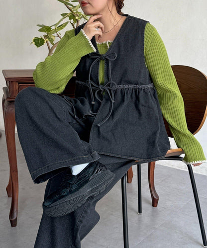牛仔背心套裝