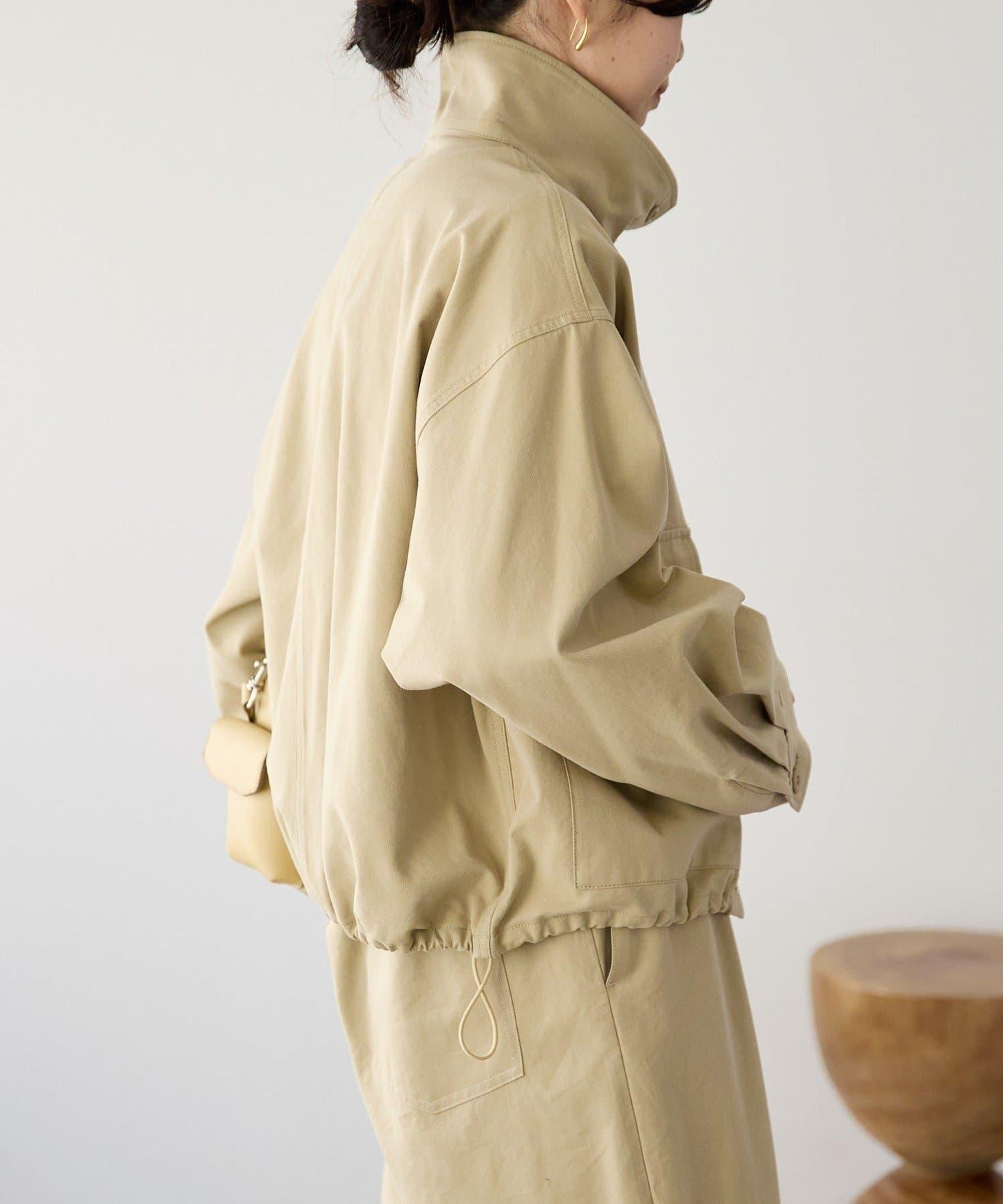 A・MONN 軍裝立領襯衫