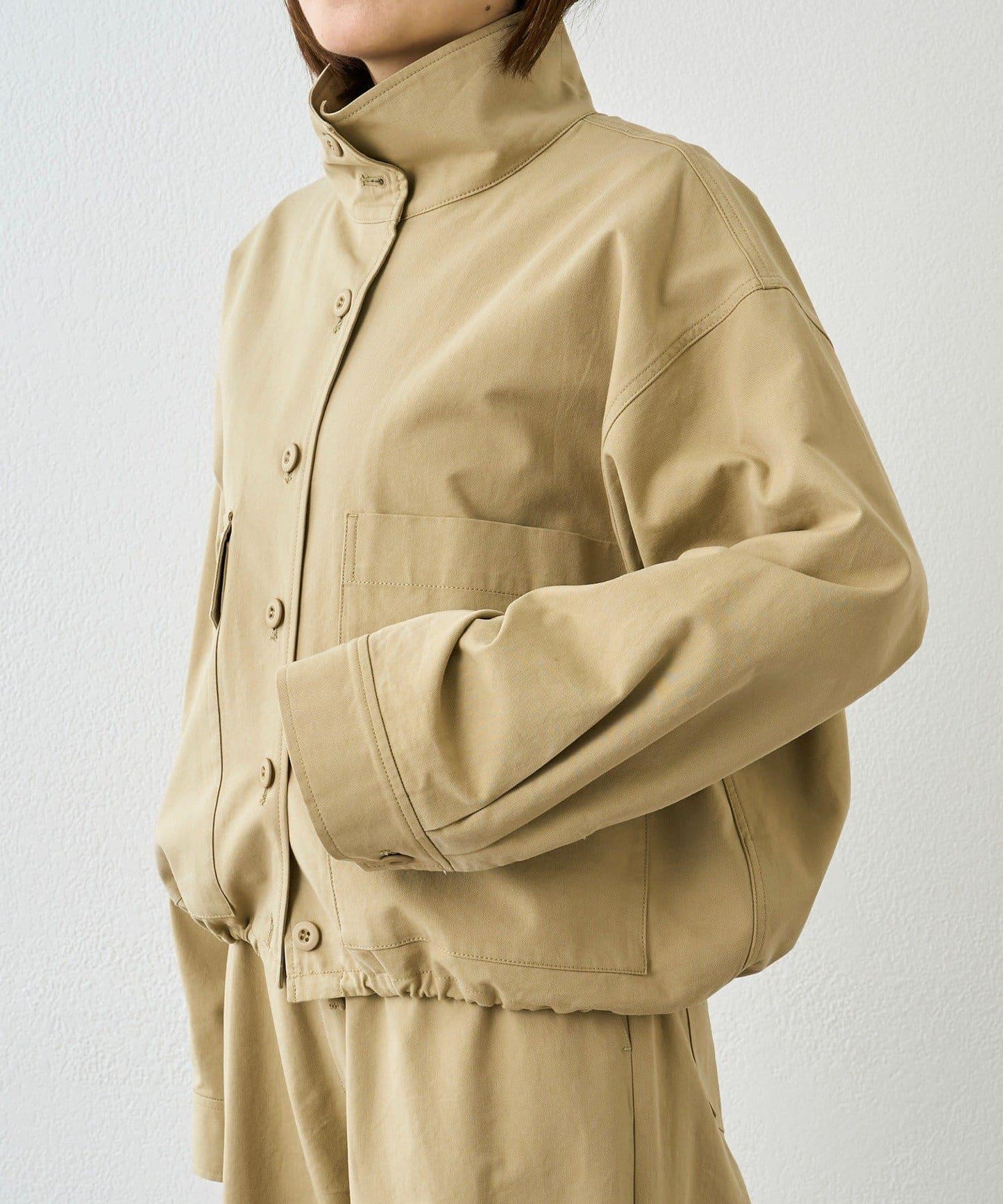 A・MONN 軍裝立領襯衫