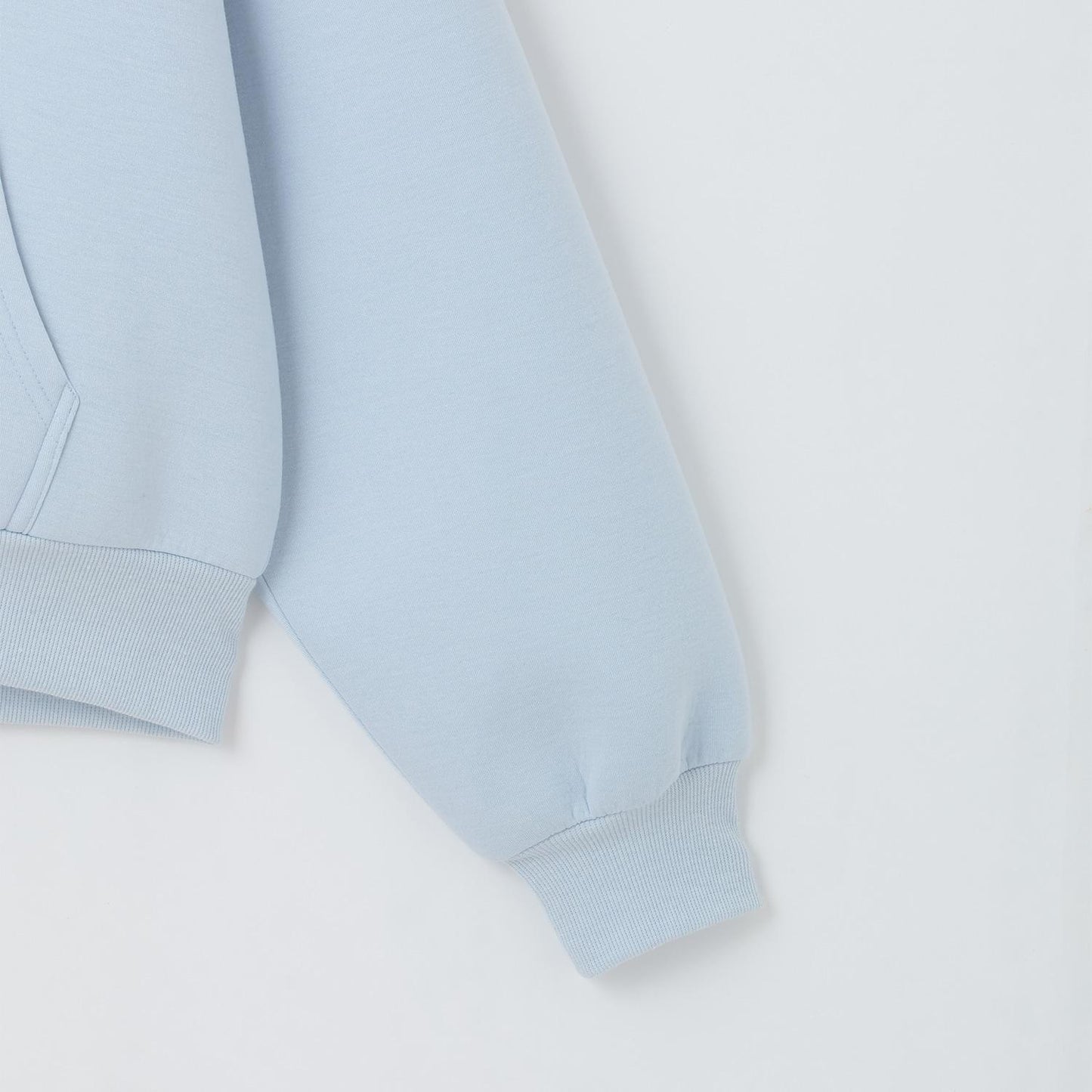 輕柔質感可成套 空氣層拉鍊連帽衫