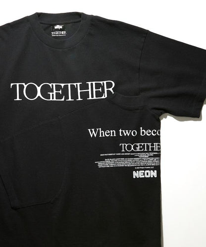 TOGETHER 拼接設計 上衣 TEE