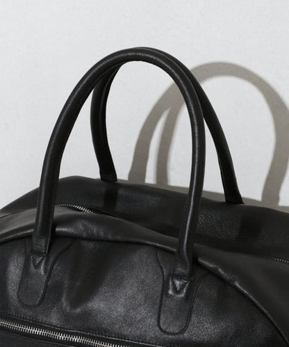 Big Leather Boston bag 牛革防潑水皮革 波士頓包