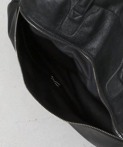 Big Leather Boston bag 牛革防潑水皮革 波士頓包