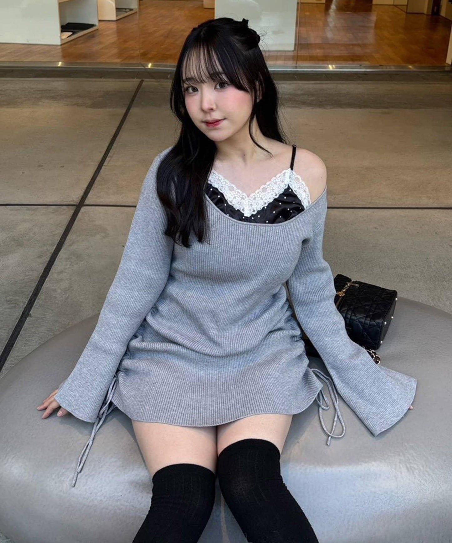 omiyu企畫 吊帶背心套裝迷你連衣裙