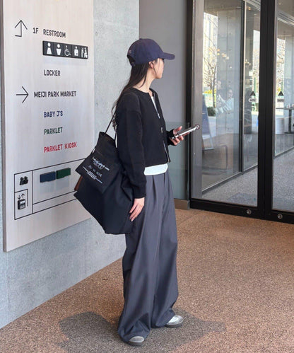 PIKO企畫 小圈圈呢 雙拉鍊 針織開衫