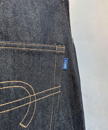 cian denim/シアンデニム 寬鬆闊腿牛仔短褲