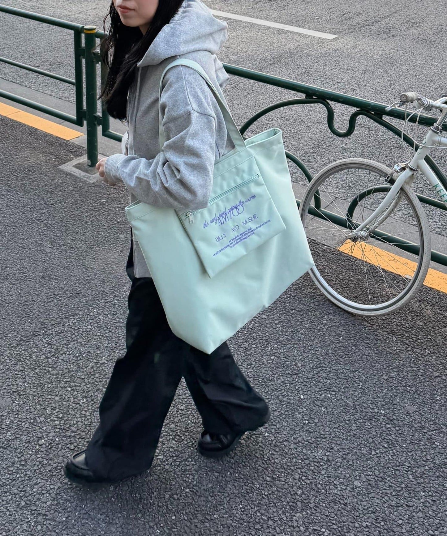 LEI企畫 防潑水外置口袋托特包
