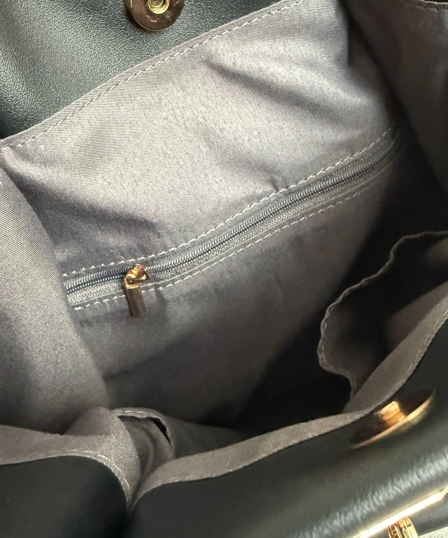 合成皮 Grace 前置裝飾帶托特包