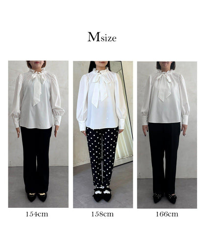 蓬袖 蝴蝶結領 女襯衫