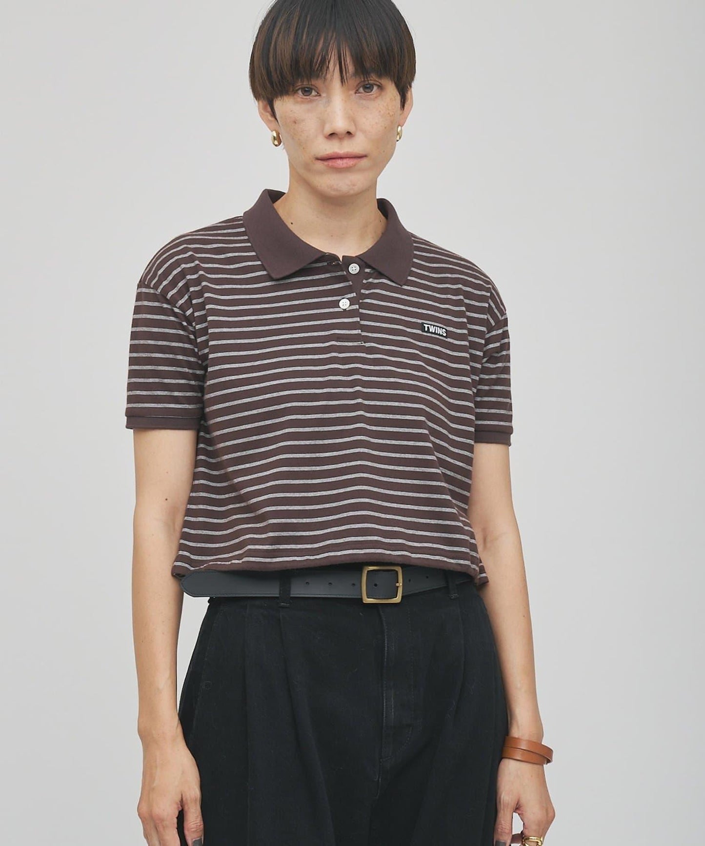 GEMINI 條紋Polo上衣