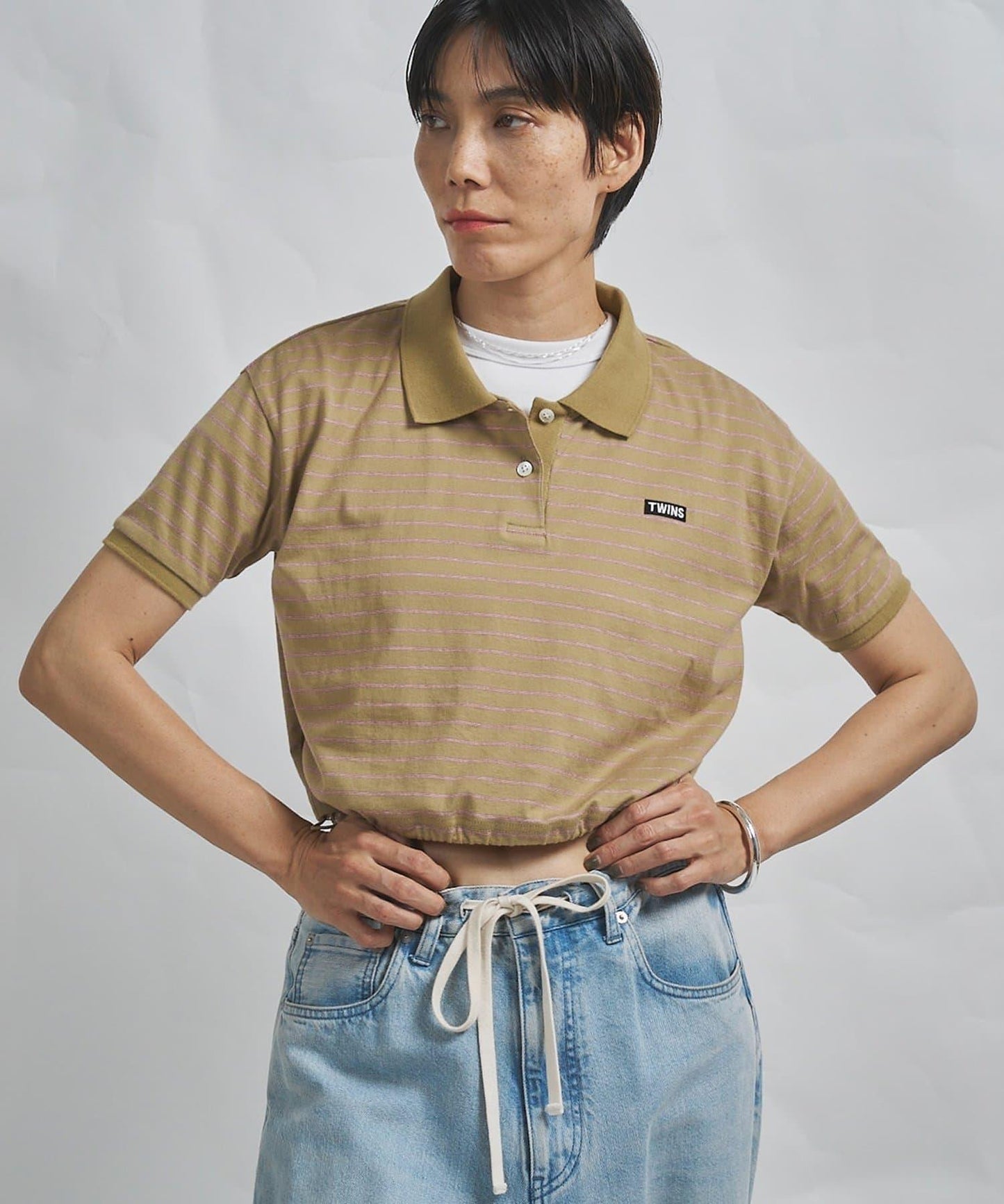 GEMINI 條紋Polo上衣