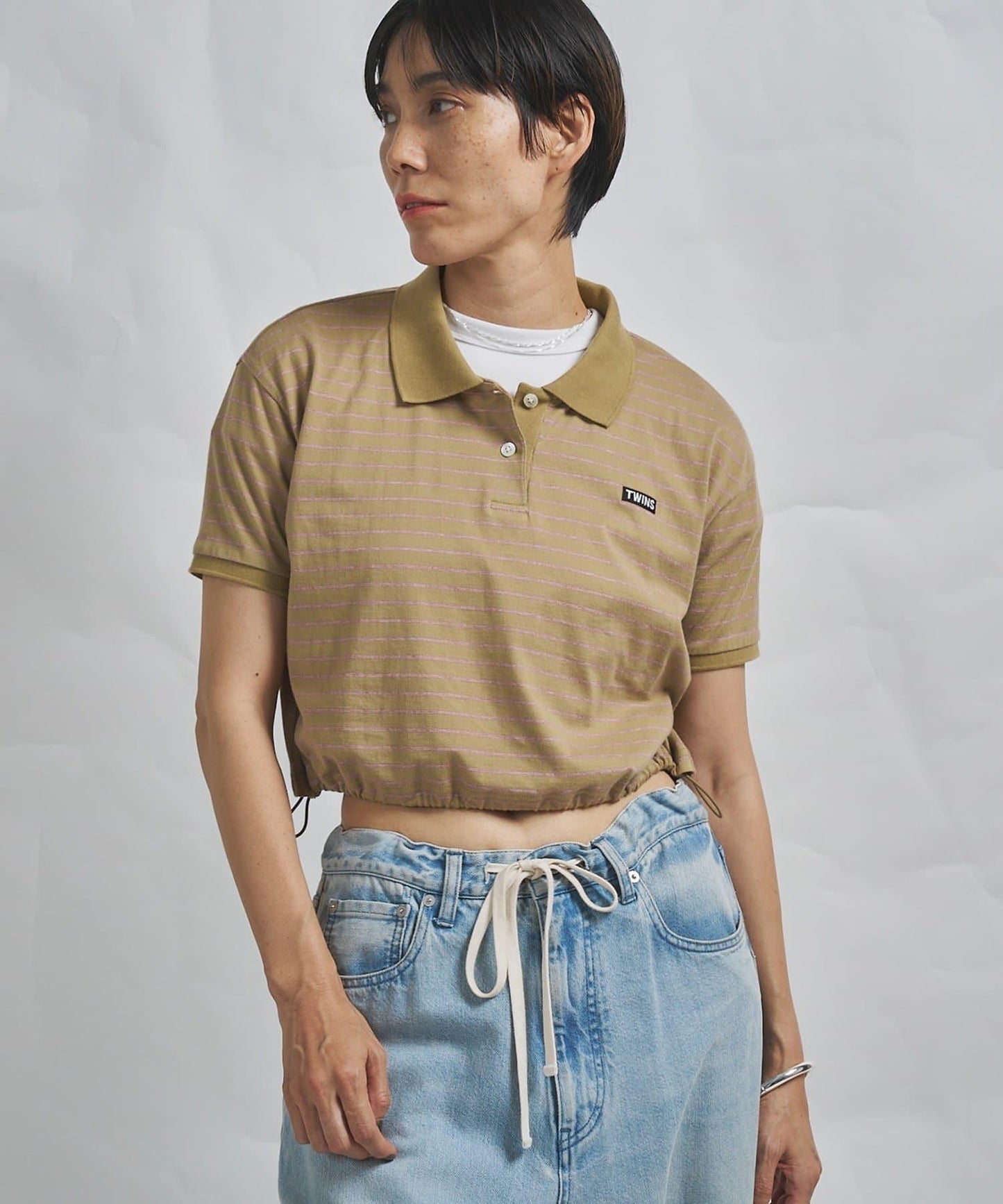 GEMINI 條紋Polo上衣