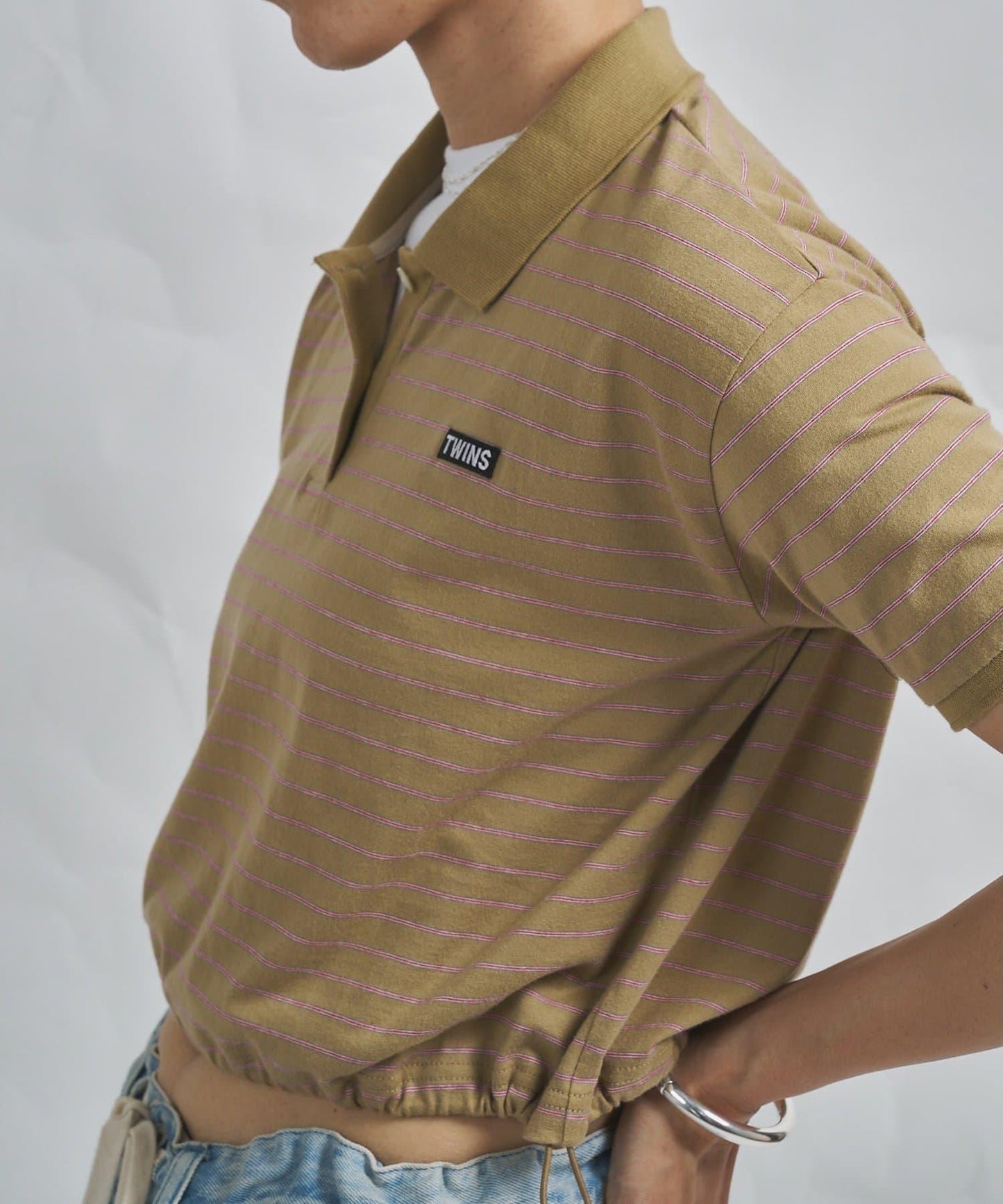 GEMINI 條紋Polo上衣