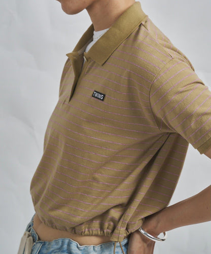 GEMINI 條紋Polo上衣